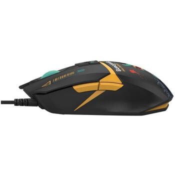 A4Tech Игровая мышь A4TMYS47619, 129mm, 70mm, 39mm, 9 кнопок, 200-1200 DPI, USB, программируемые кнопки, лазер, RGB подсветка (A4TMYS47619)