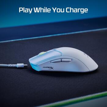 HyperX Pulsefire Haste 2 беспроводная игровая мышь 6N0A9AA, 26000 dpi, 650 ips, 50 G, 1000 Hz, 6 кнопок, 100 млн нажатий, RGB (6N0A9AA)