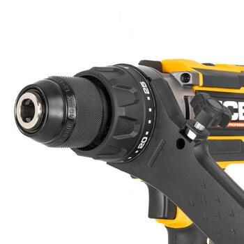 JCB JCB-18PKIT-3 Professional 18V instrumentu komplekts urbjmašīna-skrūvgriezis 160Nm trieciena skrūvgriezis 230Nm 2x5.0Ah akumulatori 4.5A lādētājs (JCB-18PKIT-3)