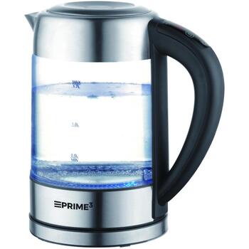 Prime3 SEK81 электрический чайник, 1.7л, 2200Вт, 5-цветная LED, дисплей температуры, боросиликатное стекло, автоотключение (SEK81)