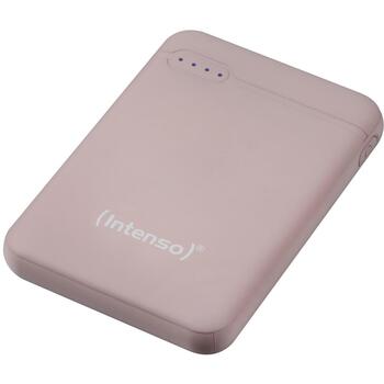 Intenso Power Bank 7313523 5000 мАч, Li-Poly, 1x USB-A, 1x USB-C, 2.1 A, розовый (7313523)