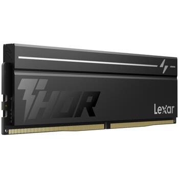 Lexar atmiņa THOR2.0 LD5U16G60C400V-RGD, DDR5, 32GB, 2x16GB, 6000MHz, CL40, melna, alumīnija radiators, Intel XMP 3.0, AMD EXPO (LD5U16G60C400V-RGD)
