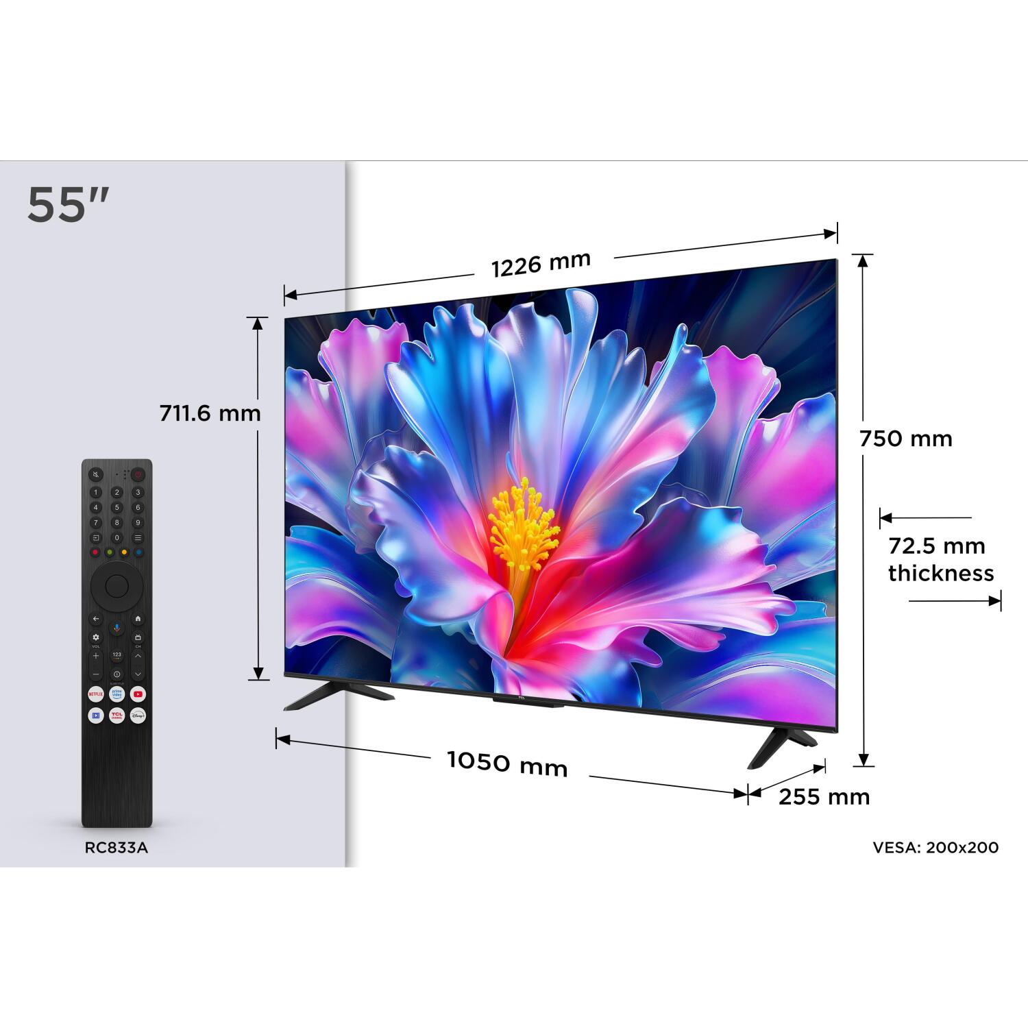 TCL 55P6L QLED televizors 55
