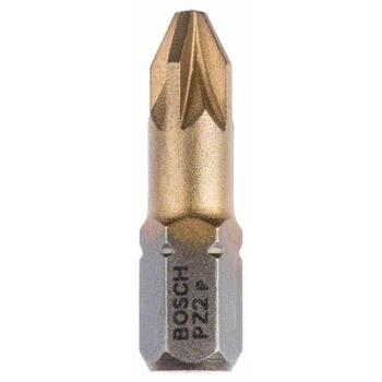 Bosch 2607001593 Skrūvgriežu uzgaļu komplekts, PZ2, 25 mm, 3 gab., MAXgrip, tērauds (2607001593)