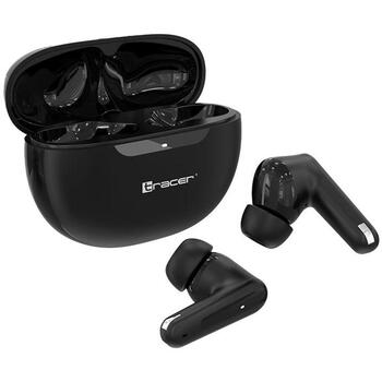 Tracer Наушники T10 TWS BT TRASLU47504, 5ч, 10м, Bluetooth 5.4, 300мАч, 107дБ, 32Ω, in-ear, черный (TRASLU47504)