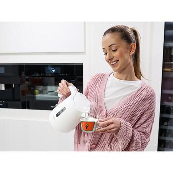 Lafe Электрический чайник Essential S LAFCZA47544, 1.0 л, 1500 Вт, белый, 360° поворотная база, индикатор уровня воды (LAFCZA47544)