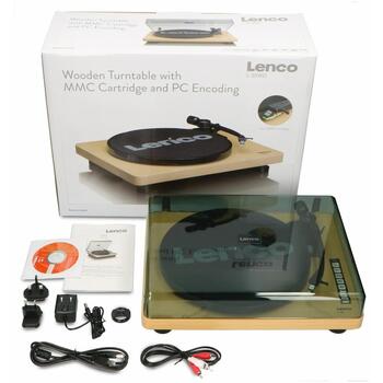 Lenco L-30WD проигрыватель винила, дерево, 33/45 RPM, MM, предусилитель, USB, RCA (L-30WD)