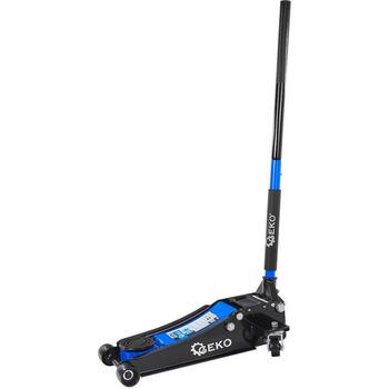 Geko Низкопрофильный домкрат G02187, 3T, 85mm, 430mm, два поршня, резиновые накладки 2 шт. (G02187)