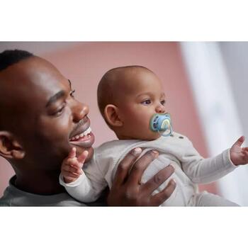 Philips Avent пустышка Ultra Air Deco SCF086/03, радуга, 0-6M, 1 шт., силикон, ортодонтическая (SCF086/03)
