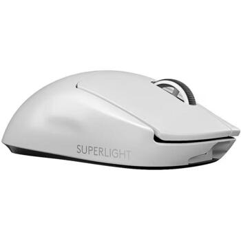 Logitech Bezvadu pele PRO X SUPERLIGHT 2 DEX 910-007365, 32000 DPI, 2000 Hz, 5 pogas, 80 g, HERO 2 sensors (910-007365)