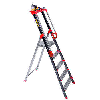 Kāpnes ar platformu un rokturiem PRO’UP 7 pakāpieni 239207 CENTAURE (239207)