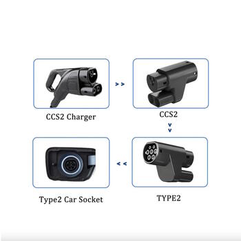 EV Charge CCS Combo 2 в Type 2 DC адаптер, 210A высокомощный преобразователь постоянного тока (MG3DC)