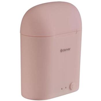 Denver Беспроводные наушники TWE-46 Rose 111191120290, Bluetooth V5.0, 10м, 40mAh x2, 400mAh, 30ч в режиме ожидания (111191120290)