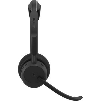 Jabra austiņas Evolve3 45 MS 34599-999-999, USB-A, Bluetooth 5.3, 36 h, 21 h, 30 m, 20-20000 Hz, 16 Ω, 4 mikrofoni (34599-999-999)