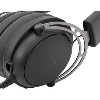 White Shark Наушники GH-2341 GORILLA ЧЕРНЫЙ/СЕРЫЙ, 20-20000Hz, 53mm, 2m, 3.5mm, съемный микрофон, стерео (GORILLA BLACK/GREY)