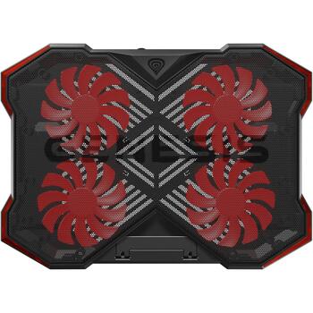 Genesis Dzesēšanas paliktnis klēpjdatoram Oxid 260 NHG-2075, 4 ventilatori, 130 mm, 850-1010 apgr/min, 60 cfm, USB centrmezgls (NHG-2075)