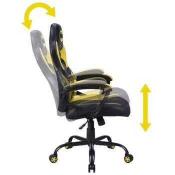 Subsonic Игровое кресло SA5573-B2, 110-120см, 64см, 12.5кг, сталь, экокожа, регулируемая высота, фиксированные подлокотники (SA5573-B2)