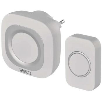 Emos Беспроводной дверной звонок P5733W, P5733W, 150м, 36 мелодий, IP44, 110дБ, 1x3V CR2032 в комплекте, self-learning (P5733W)