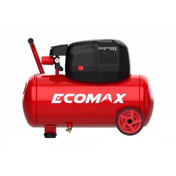 Ecomax virzuļkompresors EMX 0202484, 1300W, 24L, 220-240V, 155L/min, 8bar, bezeļļas, horizontāla tvertne, pārvietojams (0202484&EMX)