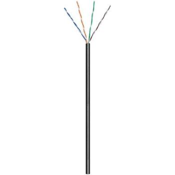 Goobay уличный сетевой кабель CAT 5e U/UTP 57198, 100 м, круглый, AWG 24/1, CCA, оболочка PE, УФ- и водостойкий (57198)