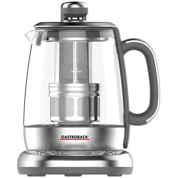 Gastroback Чайник 42440, 2000 W, 1,5 L, LCD, 0,85 m, Нержавеющая сталь, 360° Поворот, Регулируемый термостат (42440)
