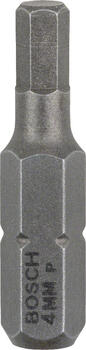 Skrūvgrieža uzgaļi Extra Hard, S2 tērauds, HEX4, 25mm, 3 gab., 2607001724, BOSCH (2607001724)