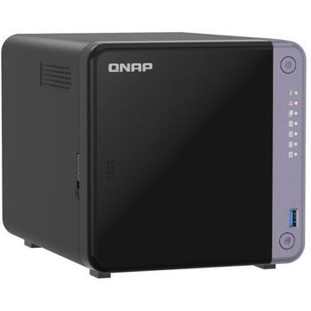 Qnap NAS TS-432X-4G 4-bay, 10GbE, 4 GB DDR4, 1 x SFP+, 2 x 2.5GbE, 2 x USB 3.2, melns (TS-432X-4G)