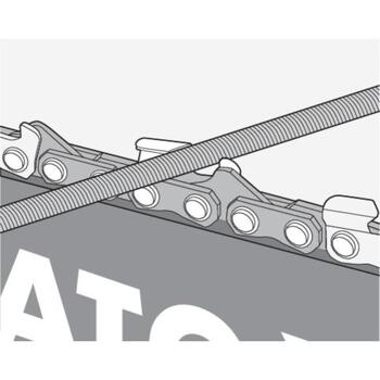 Yato ķēdes zāģa vīle ar vadotni YT-85035, 250 mm, 4 mm, gultņu tērauds, PP rokturis, 30°, 35°, 3/8