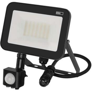 Emos LED прожектор INOVO ZS2732, 30 W, 3300 lm, IP65, 120°, 4000 K, PIR датчик, алюминий, стекло (ZS2732)