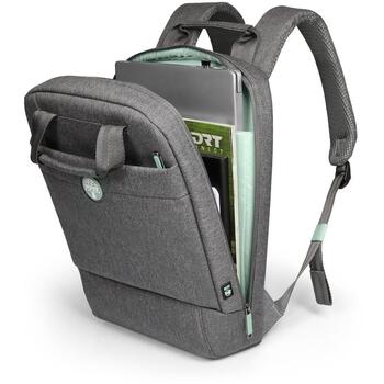 Port Designs Рюкзак для ноутбука YOSEMITE Eco 400702, 34.5см, 24.5см, 2.5см, 12л, 58% переработанных материалов, водонепроницаемый (400702)