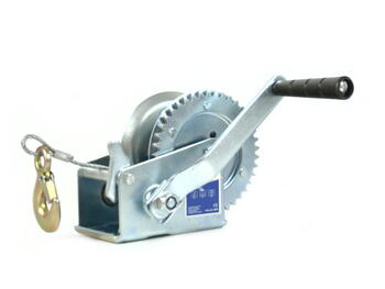 Geko ручная лебедка G01083, 450кг, 5м, 4мм, 1 крюк, одна передача, 4,1:1, рукоятка 200мм, тормоз (G01083)