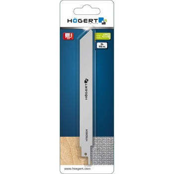 Hogert полотно для сабельной пилы HT6D904, 230мм, 10-14 TPI, биметалл, фрезерованные зубья, глубина реза 3-12мм, 2 шт (HT6D904)