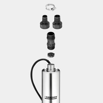 Karcher BP 4 Deep Well 1.645-421.0, 230V, 50Hz, 700W, 4.3bar, 43m, 4600l/h, 12m, 35°C, G1, 15m, nerūsējošais tērauds, pretvārsts (1.645-421.0)