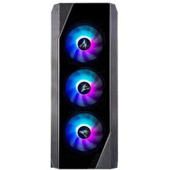 Zalman N5 TF ATX korpuss, 4x120mm RGB ventilatori, rūdīts stikls, ATX/mATX/Mini-ITX, 7 sloti, USB 3.0, USB 2.0 (N5 TF)