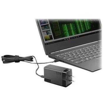 Lenovo Путевой адаптер USB-C AC 40AW0065WW, 65 Вт, AC 100-240 В, 5/9/15/20 В, 4 вилки, компактный дизайн (40AW0065WW)