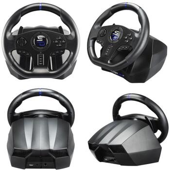 Subsonic Spēļu stūre SV 850 Pro Sport SA5595-NG, 270 grādi, 28 cm, USB, 2 pedāļi, vibrācija, saderība ar PS4, XBOX, SWITCH (SA5595-NG)