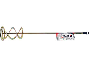 Yato Смеситель YT-5499, 600мм, 100мм, 10-20кг, сталь, оцинкованный, шестигранный держатель, клеевые растворы, растворы, стяжка (YT-5499)