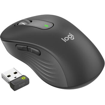 Logitech USB оптическая мышь M650/Graphite 910-006348, 4000DPI, 5 кнопок, Bluetooth, батарея AA, эргономичный дизайн (910-006348)