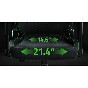 Razer spēļu krēsls Iskur V2 X RZ38-05310100-R3G1, 152 grādi, 545 mm, 136 kg, 50 mm, 5 ritenīši, tērauda rāmis, jostas balsts (RZ38-05310100-R3G1)