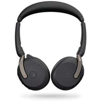 Jabra austiņas Evolve2 65 Flex 26699-999-999, 30m, stereo, uz auss, 136g, 1xUSB (Type C), 1xUSB 2.0, mikrofons, ANC (26699-999-999)