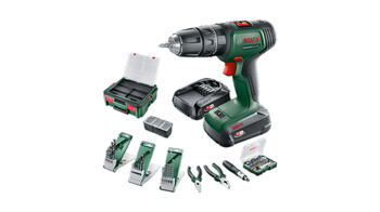 Akumulatora triecienurbjmašīna UniversalImpact 18V + SystemBox - 2 x 1,5 + 2,5 Ah akumulatori | uzlādes ierīce 06039D4108 BOSCH (06039D4108)