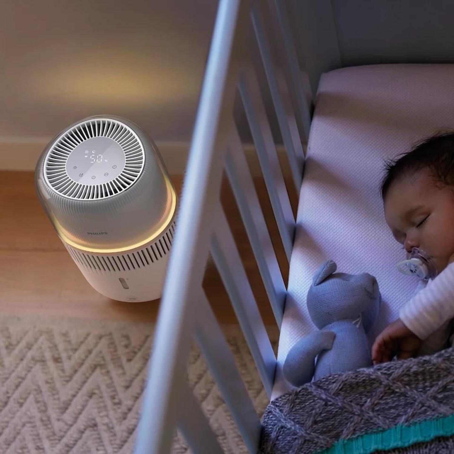 Philips Gaisa mitrinātājs HU5710/00 5000 Series, 4.5 L, līdz 56 m², NanoCloud tehnoloģija, 400 ml/h, balts (HU5710/00)