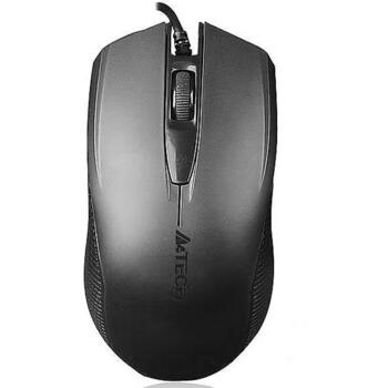 A4Tech OP-760 USB pele A4TMYS46059, 800 dpi, 1.5 m, USB, optiskā, 2 pogas, vadu, melna (A4TMYS46059)