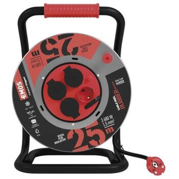 Emos Уличный удлинитель катушка P19222, 25 м, 4 розетки, 16 А, 230 В, IP44, H07RN-F 1,5 мм2, резина/неопрен (P19222)