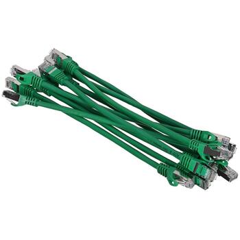Lanberg PCF6-20CC-0025-G сетевой кабель, 0,25 м, Cat6 U/UTP, RJ-45, 26AWG, 250МГц, 10Гбит/с, зеленый (PCF6-20CC-0025-G)