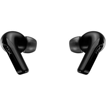HyperX austiņas Cloud MIX Buds 2 7D0A4AA, 5-22500Hz, 16Ω, 107dB, 9mm, Bluetooth 5.3, ANC, 26h, 20m, USB-C, melnas (7D0A4AA)