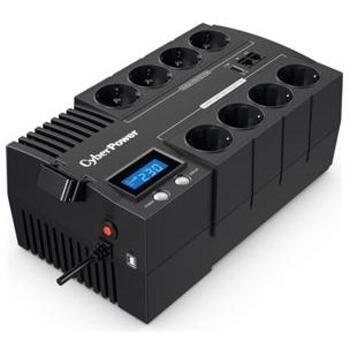 CyberPower ИБП BR700ELCD, 700ВА, 420Вт, 8 розеток, ЖК-дисплей, AVR, USB, настенное крепление (BR700ELCD)