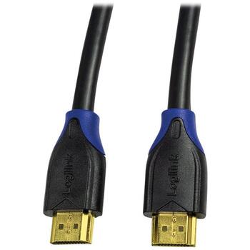 Logilink HDMI кабель CH0061, 1 м, HDMI тип A мужской на HDMI тип A мужской, HDMI 2.0, 4K 4096x2160, 3D, Ethernet (CH0061)