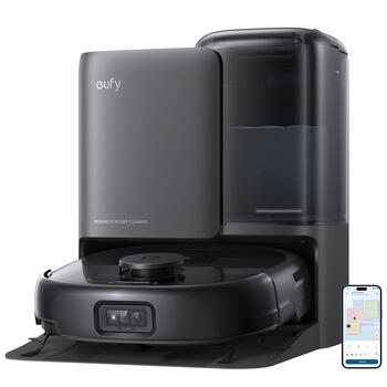 Умный робот-пылесос с функцией влажной уборки 20000 Па до 180 мин 3L пылесборник чёрный Omni E25 T2353G11 Eufy (T2353G11)