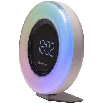 Denver будильник CRL-342 111131010030, FM радио, 300г, LED дисплей, USB-C, CR2032, функция будильника (111131010030)